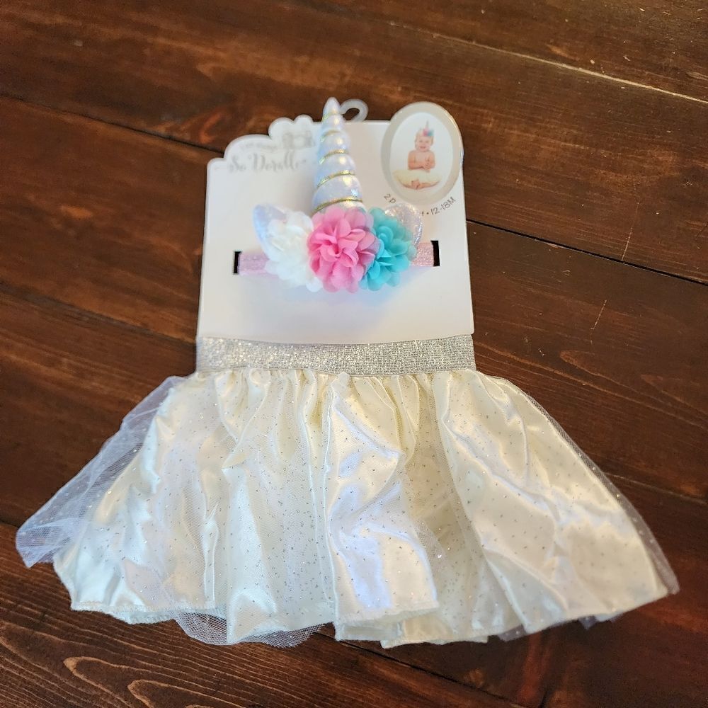 So Dorable 2 Piece Unicorn Tutu Set 12-18 Months